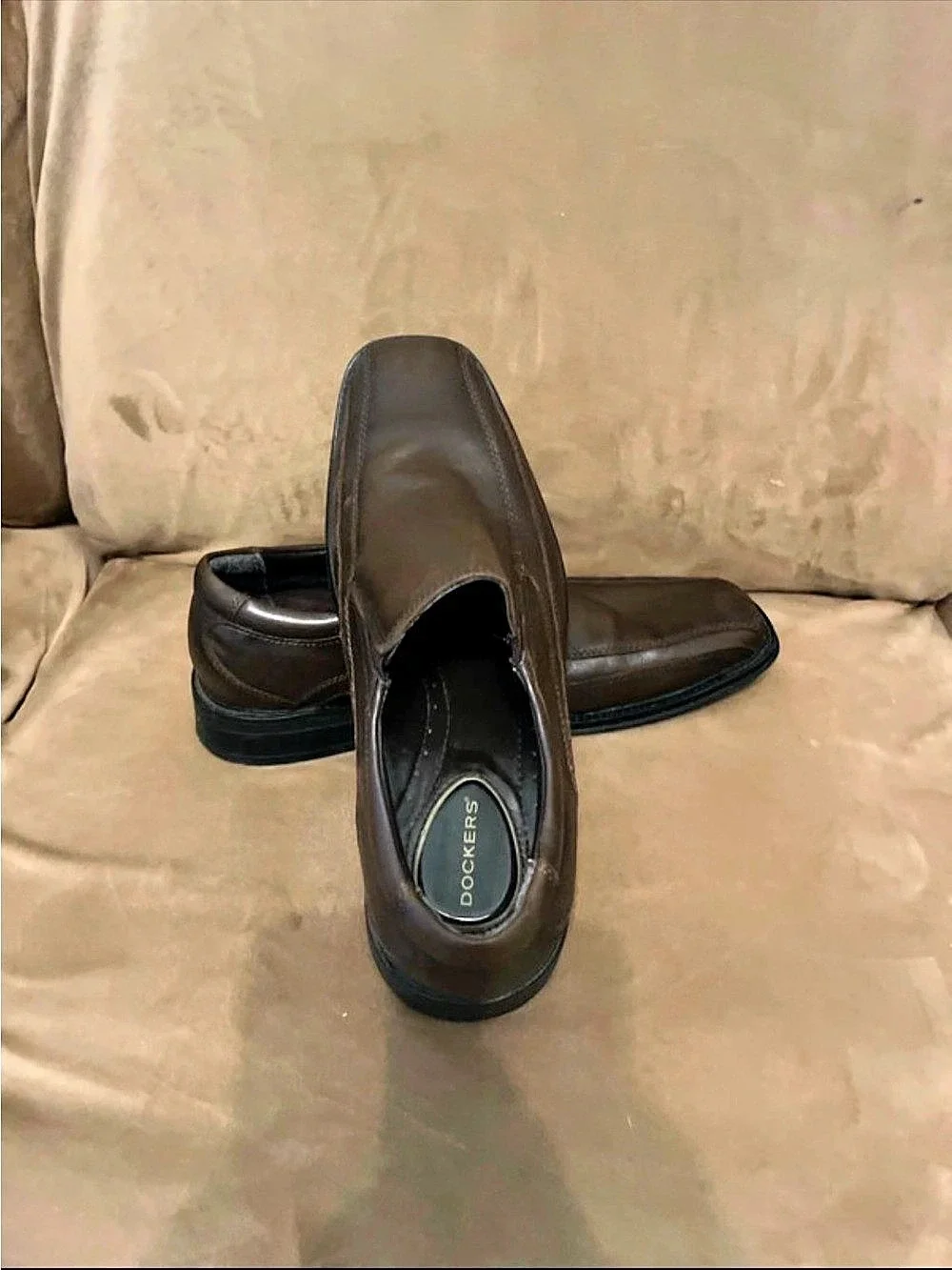 Dockers Men's Leather Loafers Brown US 8.5M